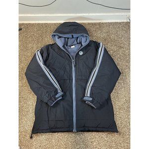 Vintage Nike‎ Y2K Gray Fleece Lined Winter Hooded Jacket Mens Size XL Gray Tag